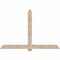Ekena Millwork Eugene Smooth Timber Gable Bracket, Douglas Fir, 84"W x 56"H x 5 1/2"D x 5 1/2"F, 16/12 Pitch GBW084X56X0606EUG00SDF - alternate 1